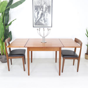 AM Ansager Mobler Small Square Teak Dining Table - teakyfinders