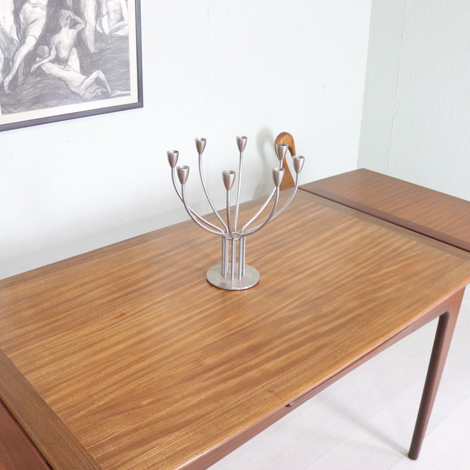 Custom listing for Younger Teak and Afromosia Extending Dining Table and Two leather Boss Chairs - teakyfinders