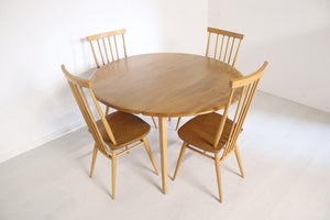 Ercol Circular Drop Leaf Dining TableModel 383 - teakyfinders