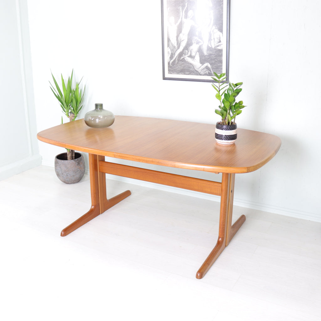 Danish Skovby Teak Extendable Dining Table - teakyfinders