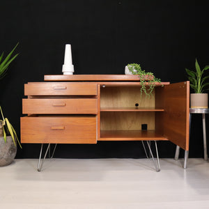 Danish Teak Sideboard with Swivel Shelf - teakyfinders