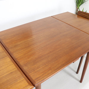 AM Ansager Mobler Small Square Teak Dining Table - teakyfinders