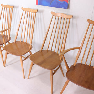 Ercol Light Golsmith Set of Four Dining Chairs - teakyfinders