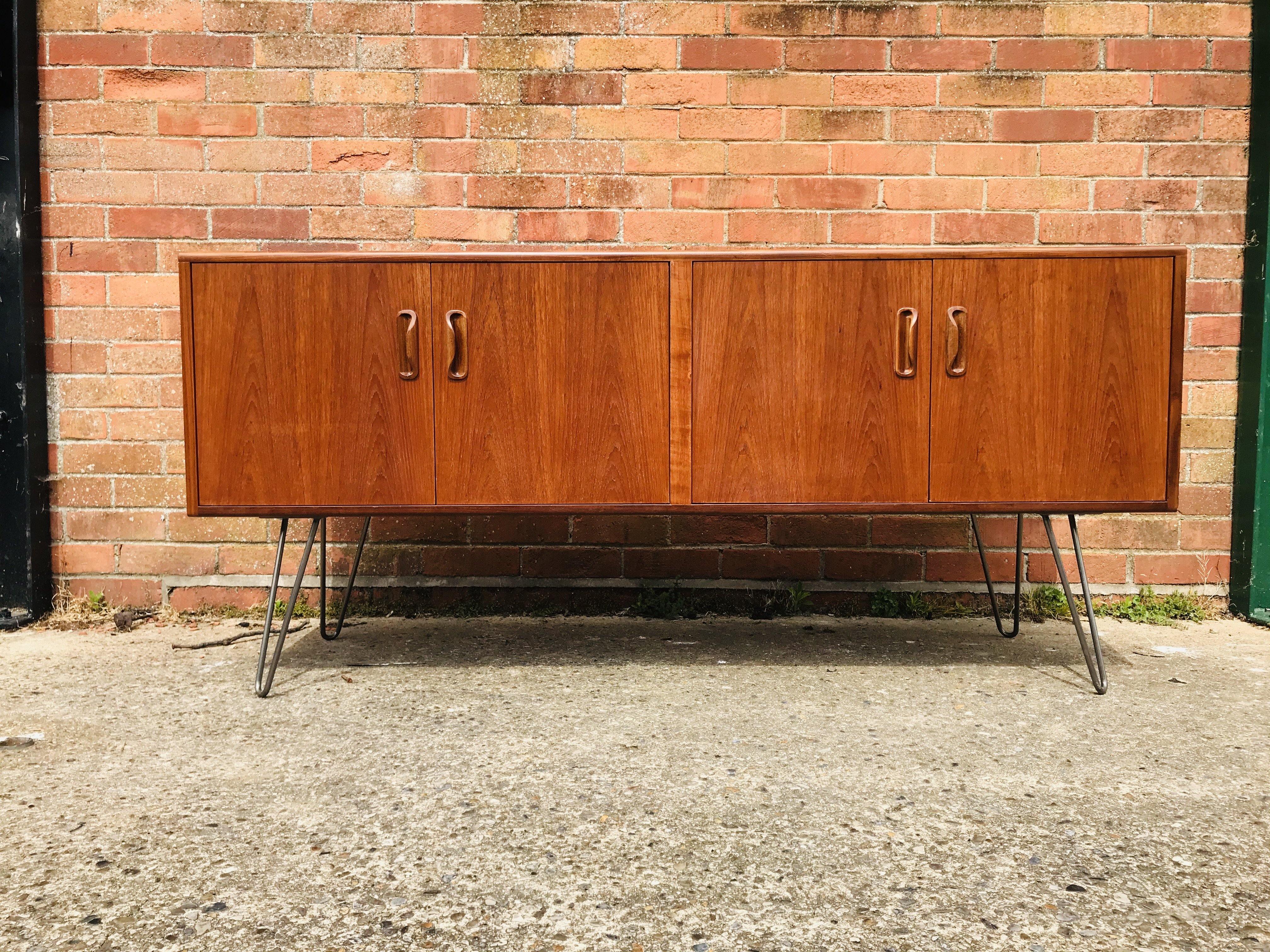 Special Order G plan Sideboard with White legs - teakyfinders