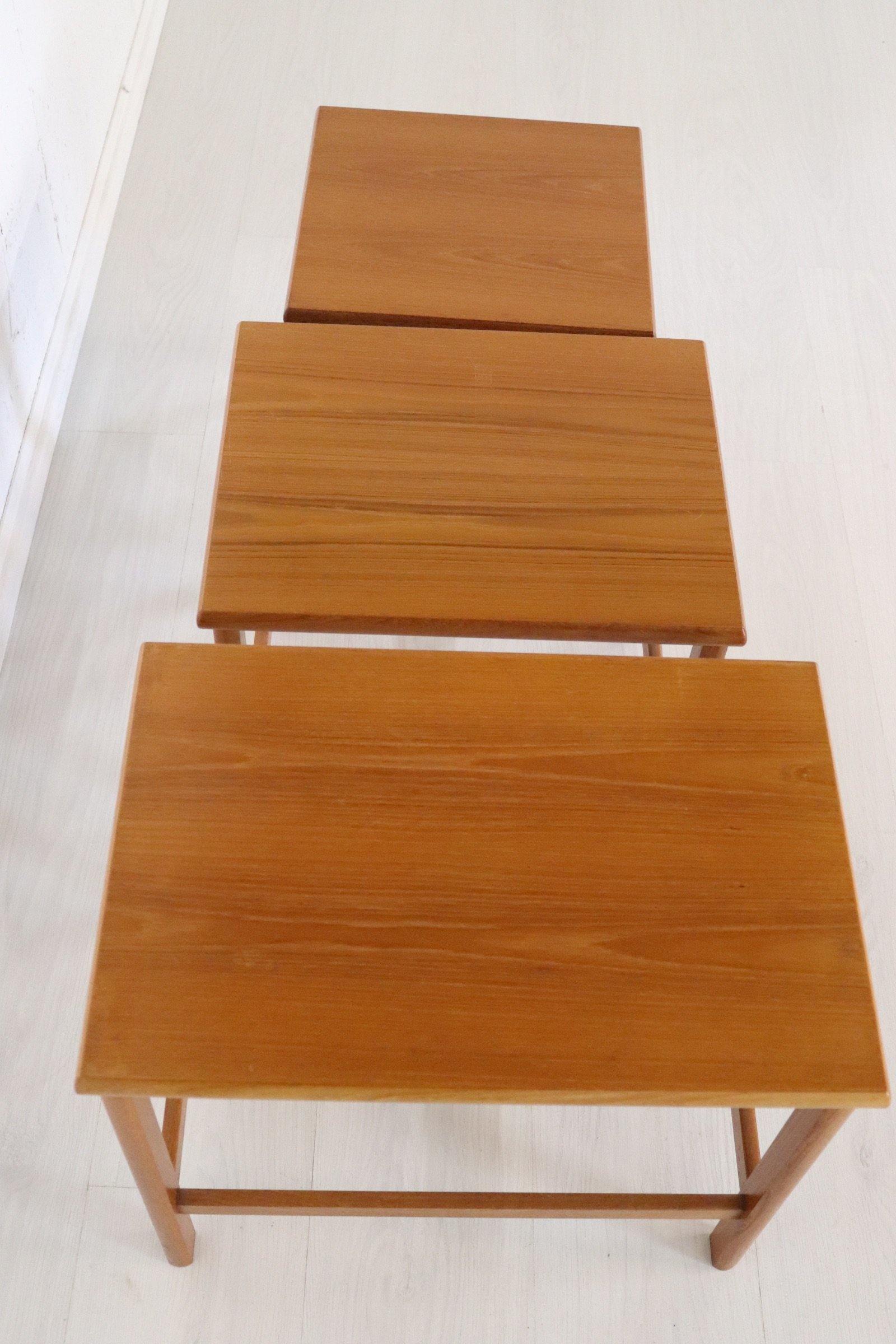 Danish Nest of Tables in Teak - teakyfinders