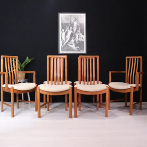 Benny Linden Danish Dining Set Table and Six Chairs - teakyfinders