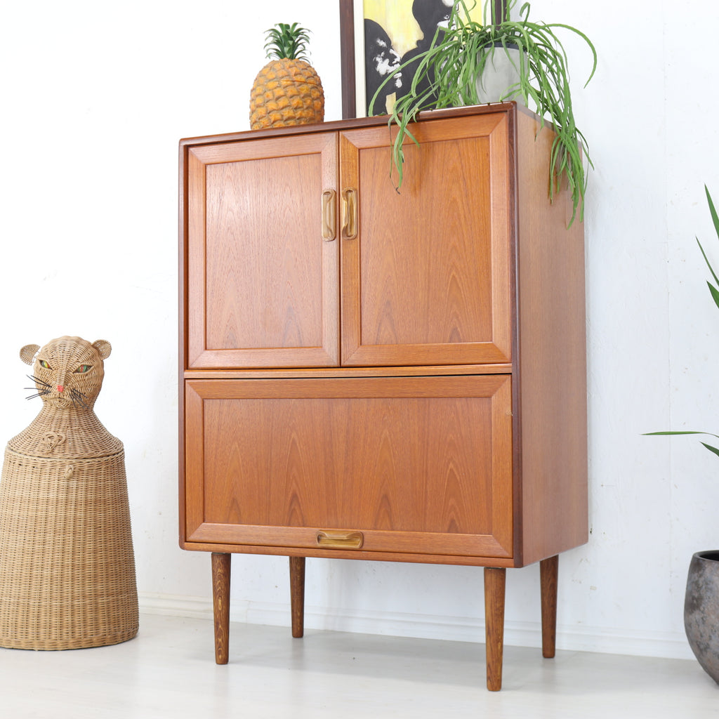 G Plan Fresco Teak Cocktail Drinks Cabinet - teakyfinders