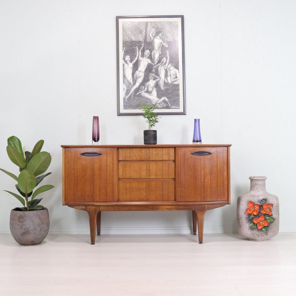 Jentique Compact Size Walnut Sideboard - teakyfinders