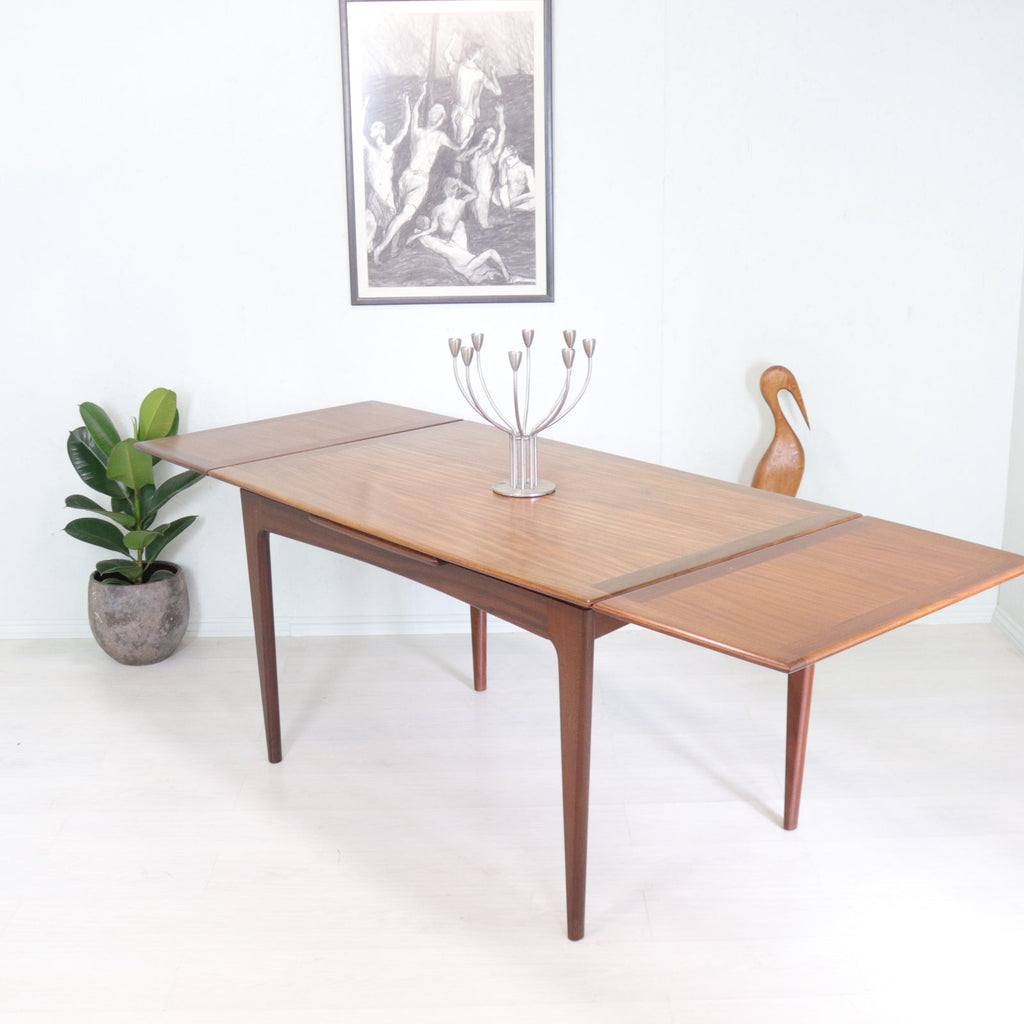 Custom listing for Younger Teak and Afromosia Extending Dining Table and Two leather Boss Chairs - teakyfinders