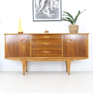 Jentique Size Teak and Walnut Sideboard - teakyfinders