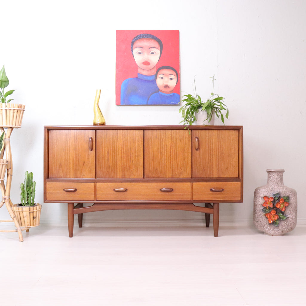 G Plan Compact Brasilia Range Teak Sideboard - teakyfinders