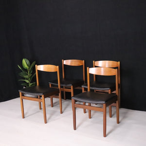 A. Younger Teak and Afromosia Dining Table and Chairs Set - teakyfinders