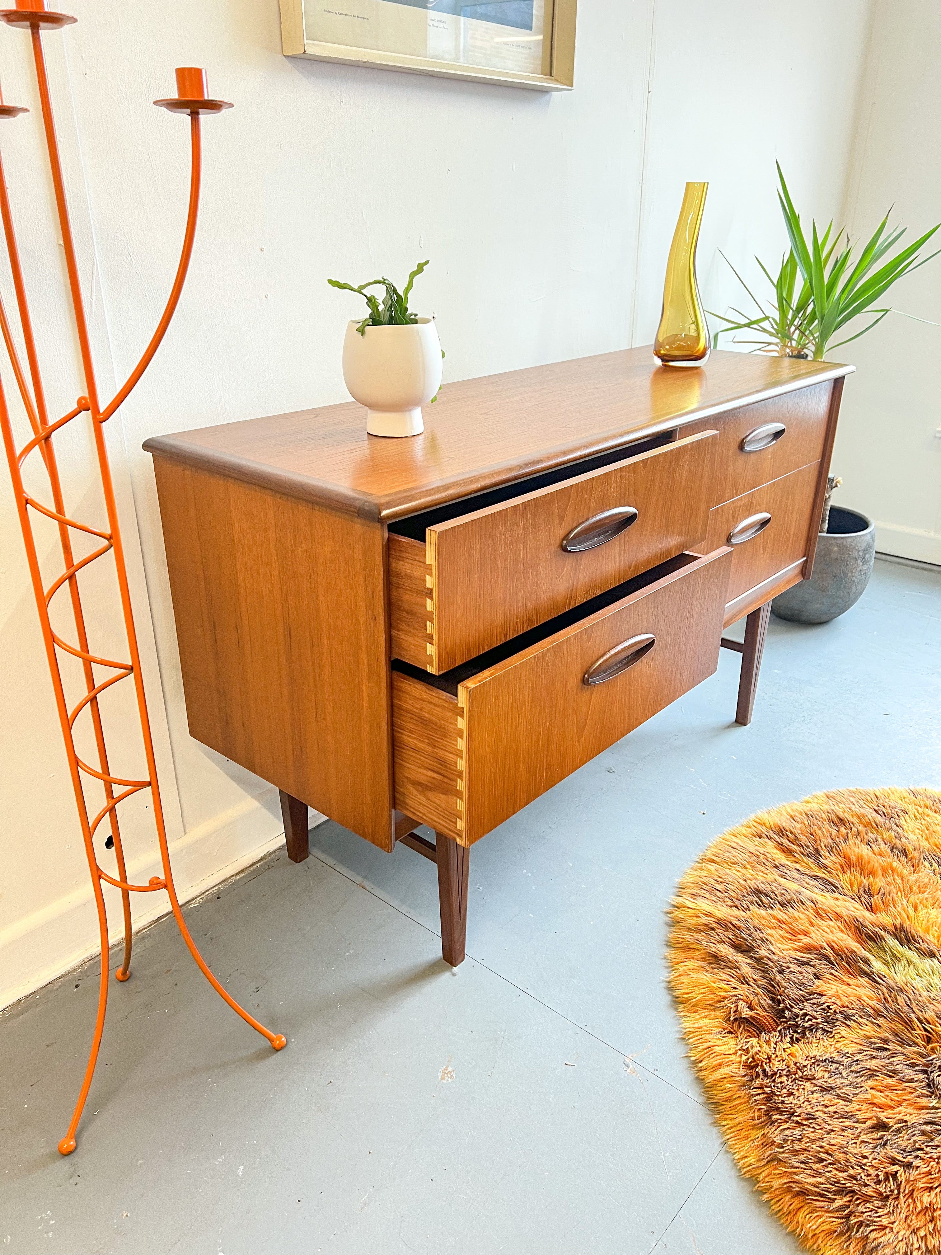 Homeworthy Teak Compact Sideboard - teakyfinders