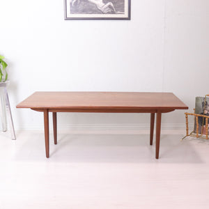 Drop Leaf Side Mid Century Teak Coffee Table - teakyfinders