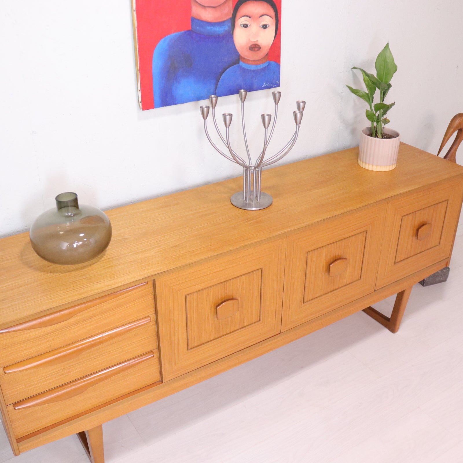 Stonehill Light Teak Sideboard - teakyfinders