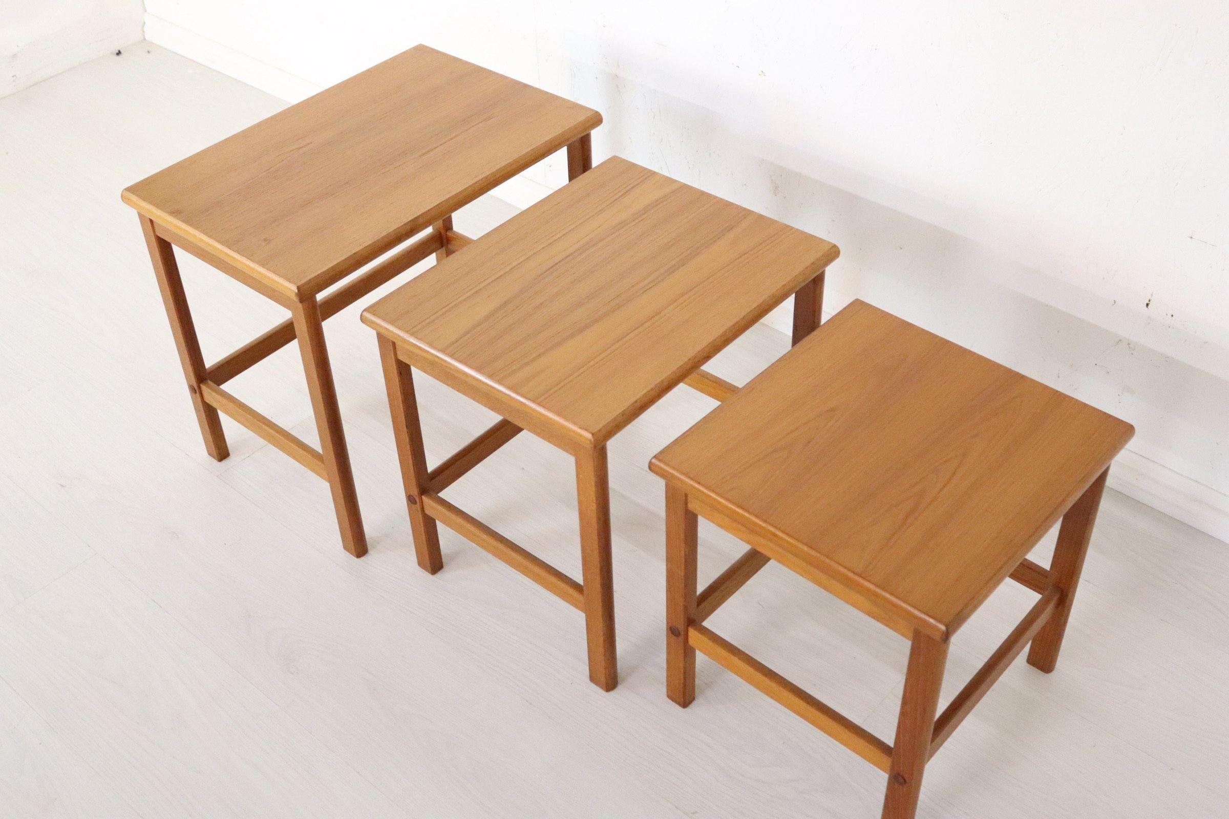 Danish Nest of Tables in Teak - teakyfinders