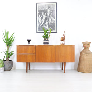 Morris of Glasgow Compact Teak Sideboard - teakyfinders