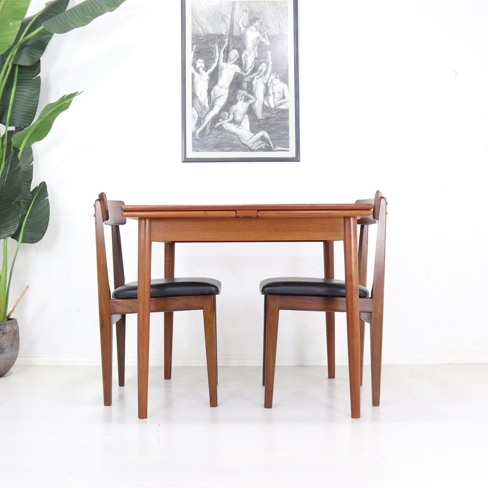 AM Ansager Mobler Small Square Teak Dining Table - teakyfinders