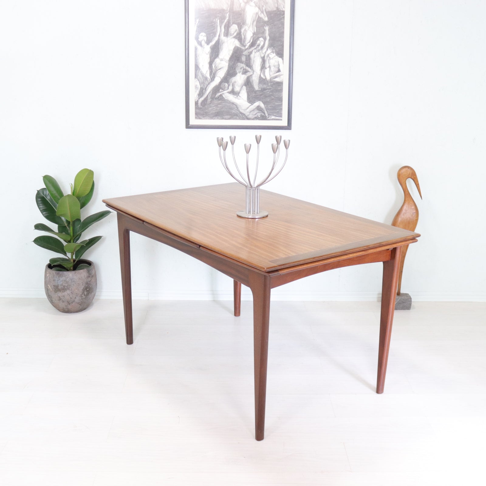 Custom listing for Younger Teak and Afromosia Extending Dining Table and Two leather Boss Chairs - teakyfinders