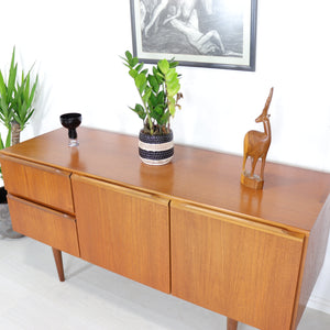 Morris of Glasgow Compact Teak Sideboard - teakyfinders