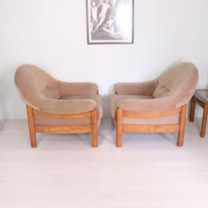 Vintage G plan Shelbourne Matching Pair of Armchairs - teakyfinders
