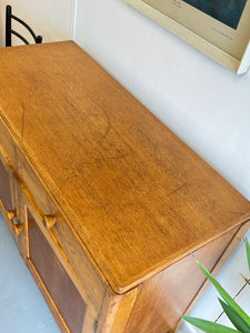 Light Oak Military Sideboard by Remploy - teakyfinders