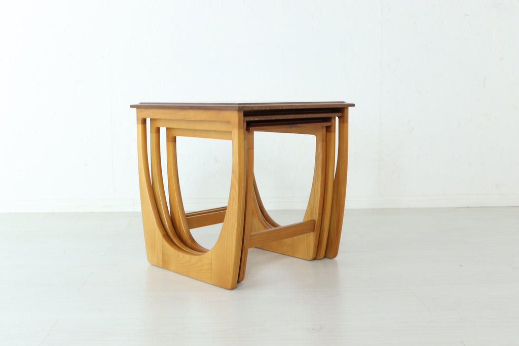 G plan Teak and Ash Nest of Tables - teakyfinders