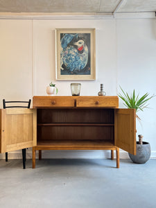 Light Oak Military Sideboard by Remploy - teakyfinders