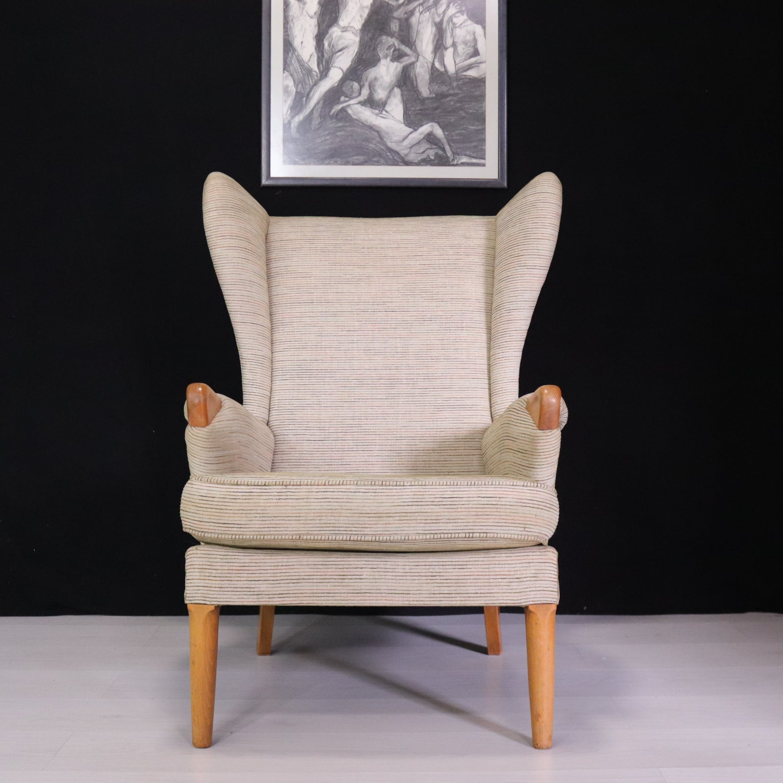 Retro Parker Knoll 757 Wingback Armchair - teakyfinders