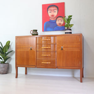 Unusual Early Strongbow Teak Sideboard 1950s - teakyfinders